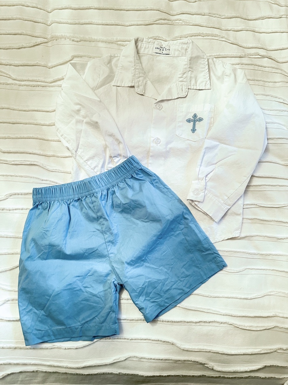 Shirt with Shorts combo with cross detailing